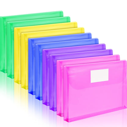 Forvencer Binder Pocket, 10 Pack Super Heavyweight Plastic Binder Folders