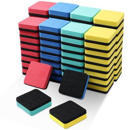 XKDOUS 35 Pack Magnetic Whiteboard Dry Erase Erasers for Classroom, Office