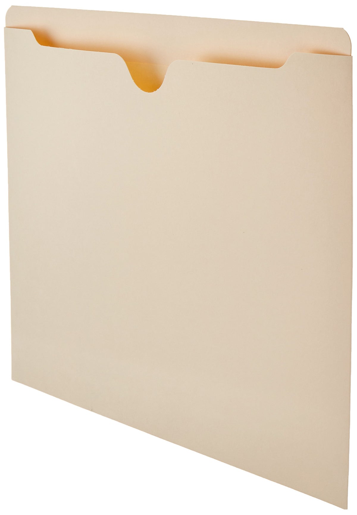 Amazon Basics Reinforced File Jackets, Letter Size, Straight-Cut Tab, 2 Inch Expansion, Manila, 50-Pack