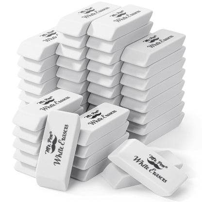 Mr. Pen- White Pencil Erasers Bulk, 72 Pack