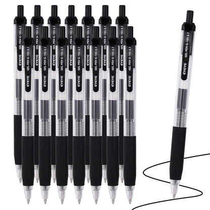 EYEYE G-103 Gel Pen 0.7mm, 5 Black 5 Blue, Medium Point Pens