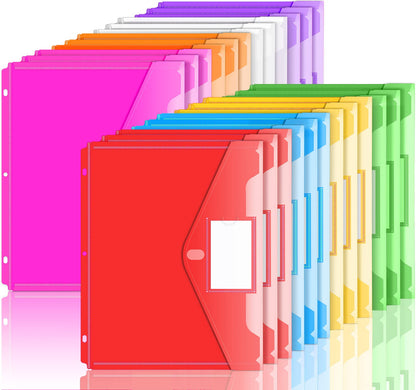 Forvencer Binder Pocket, 10 Pack Super Heavyweight Plastic Binder Folders