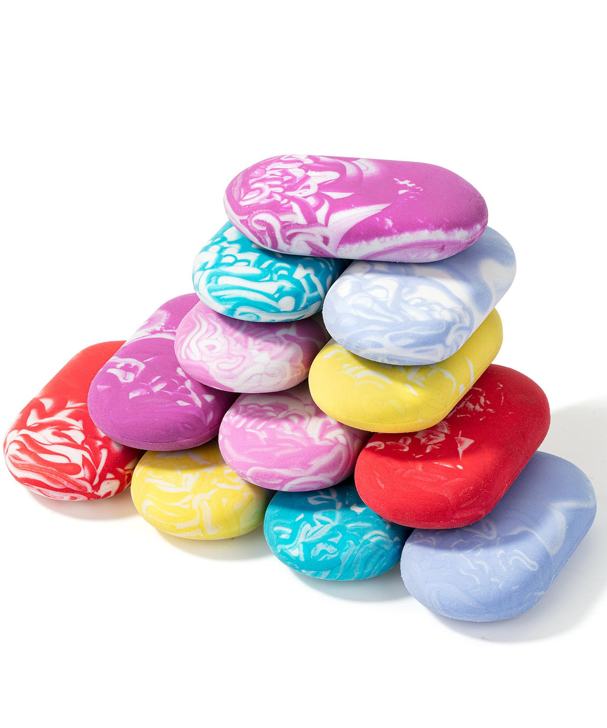 Mr. Pen- Marble Pencil Erasers, 12 Pack, 1" x 2"