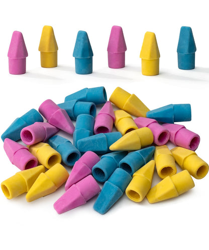 Mr. Pen- Pencil Erasers Toppers, 30 Pack, Colorful