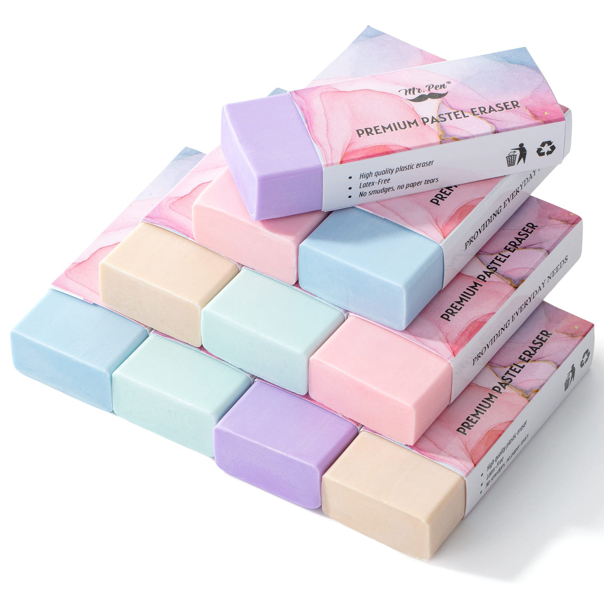 Mr. Pen- Pencil Eraser, 10 Pack