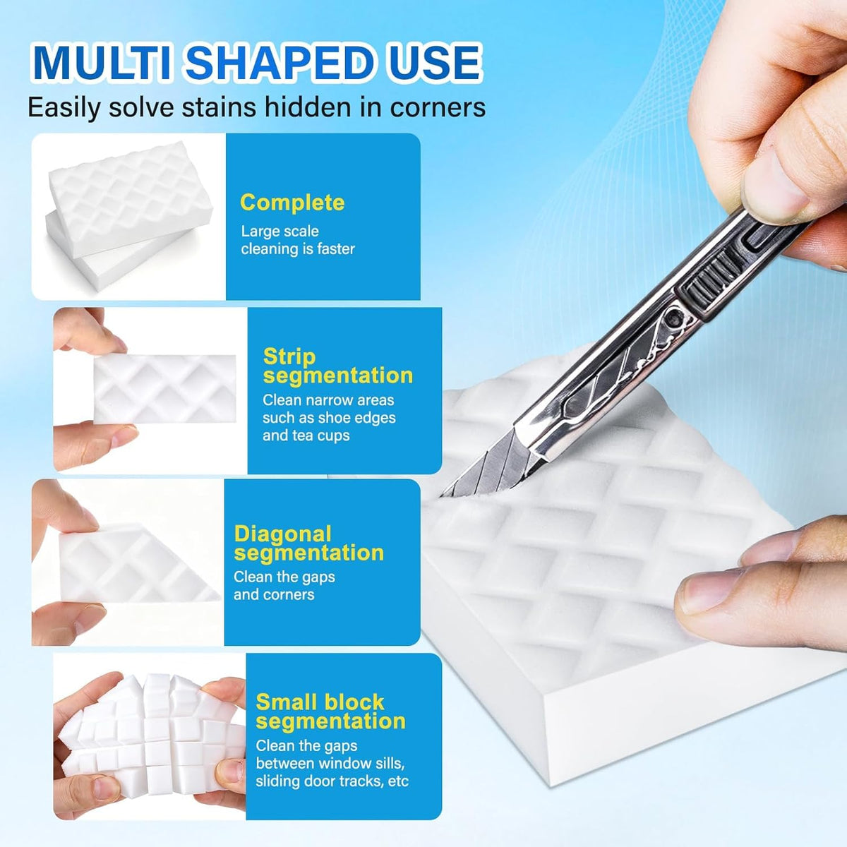 30 Pack 2X Magic Sponges Cleaning Eraser, Density Stronger Melamine Sponge