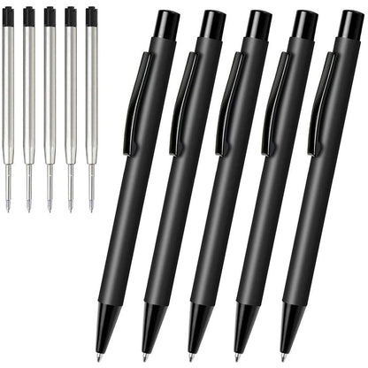Cambond Ballpoint Pens Black Ink - 1.0 mm Metal Twist Gold Pens Bulk