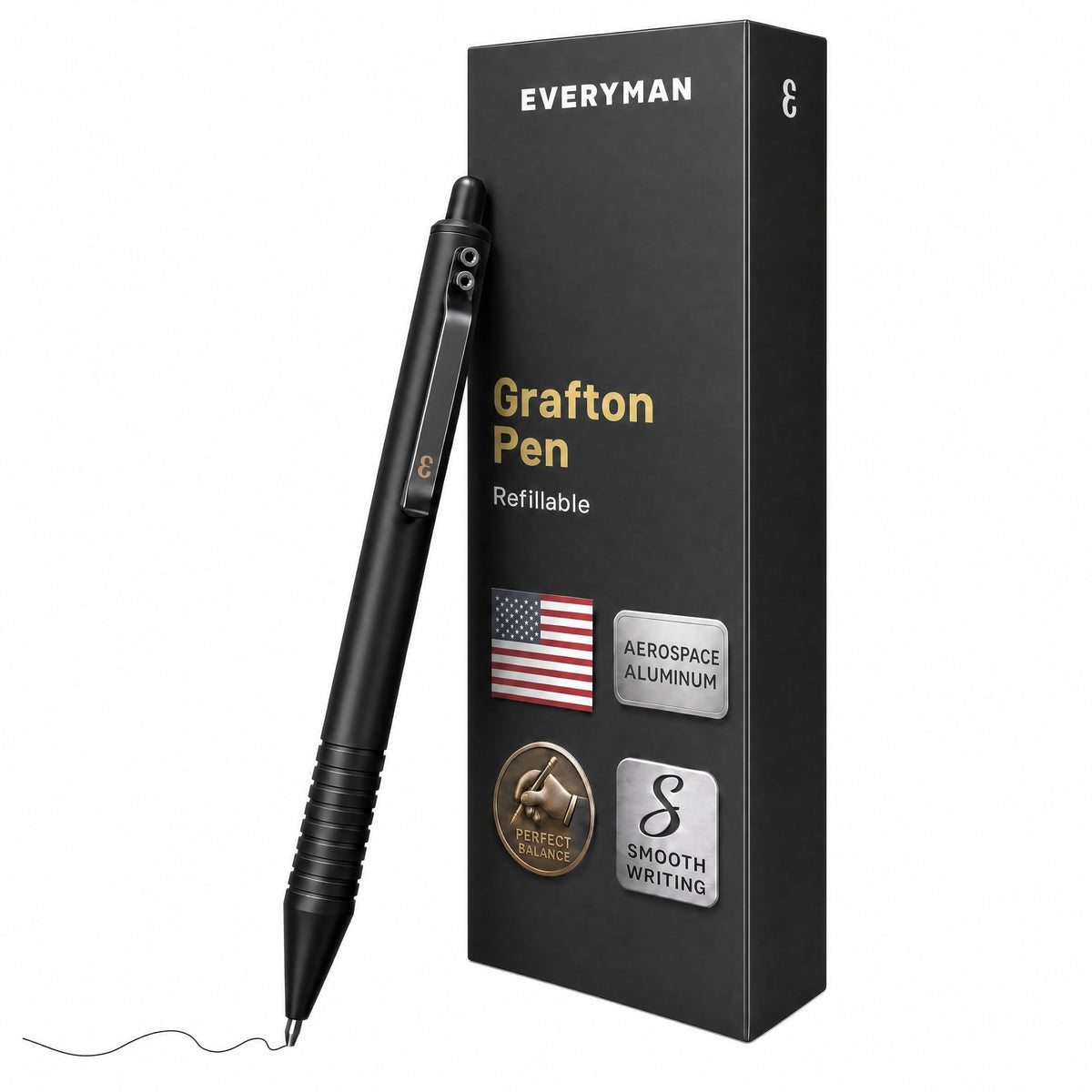 EDC Grafton OD Green 0.7mm Metal Gel Ink Pen and Mechanical Pencil Set