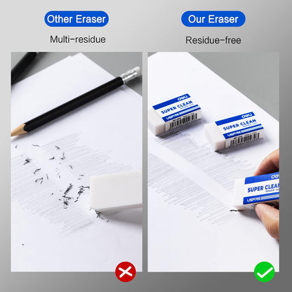 Deli Pencil Erasers, Pencil Eraser, 10 Pack