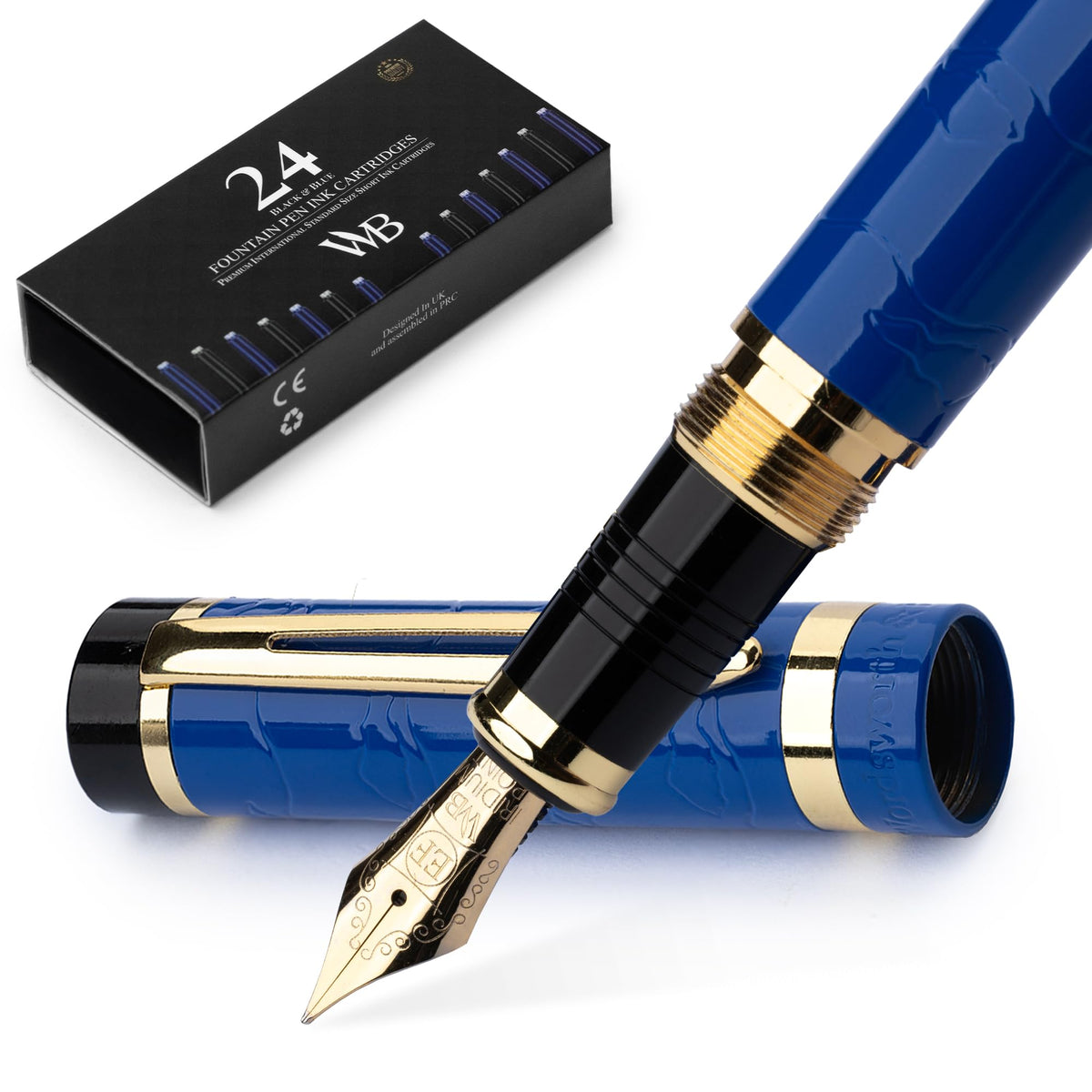 Wordsworth & Black Primori Fountain Pen Set for Writing, Fine Nib