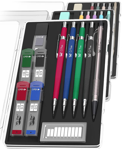 Mr. Pen- Pastel Mechanical Pencil Set, 5 Mechanical Pencils (0.3, 0.5, 0.7