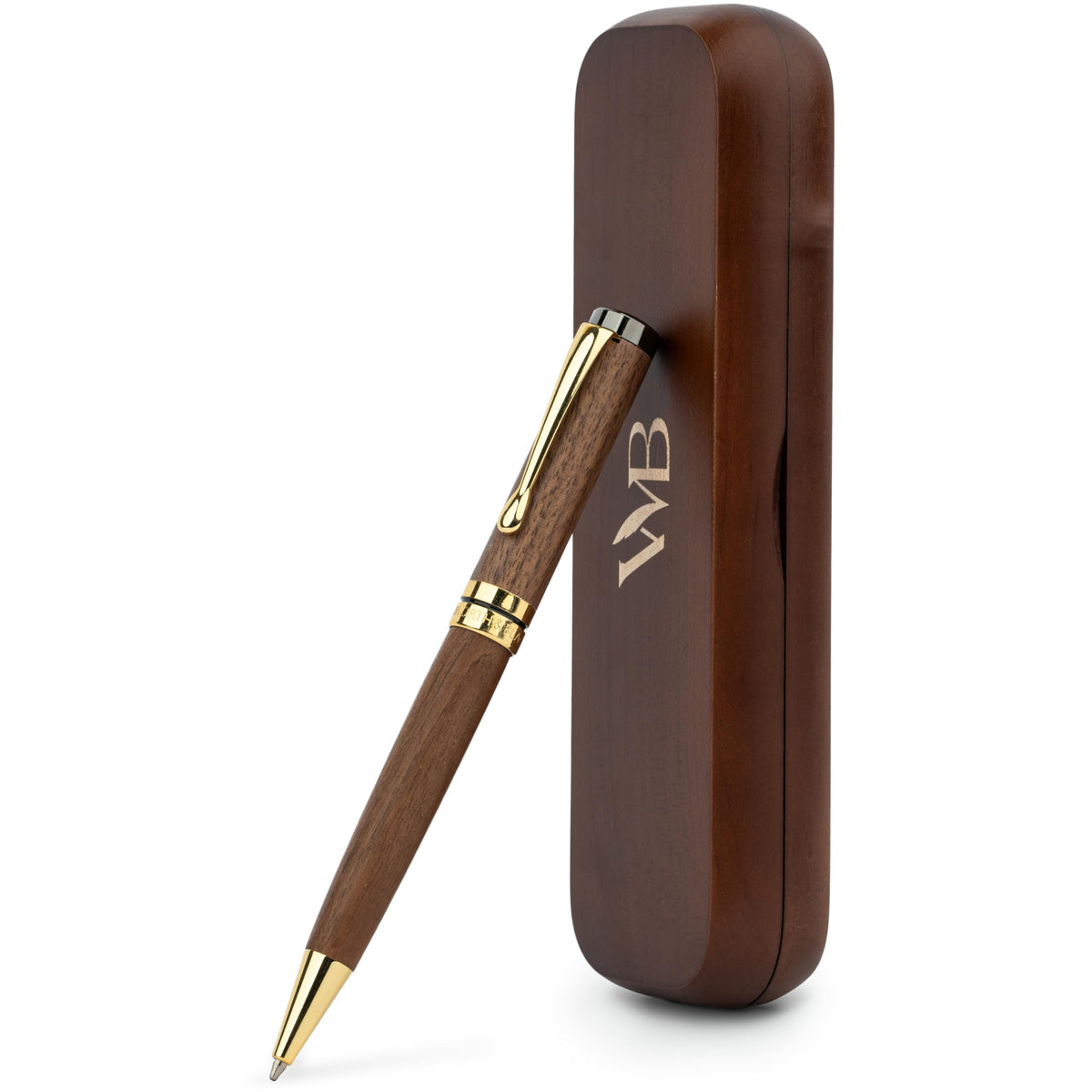 Wordsworth & Black Luxury Refillable Bamboo Wood Ballpoint Pen for Writing