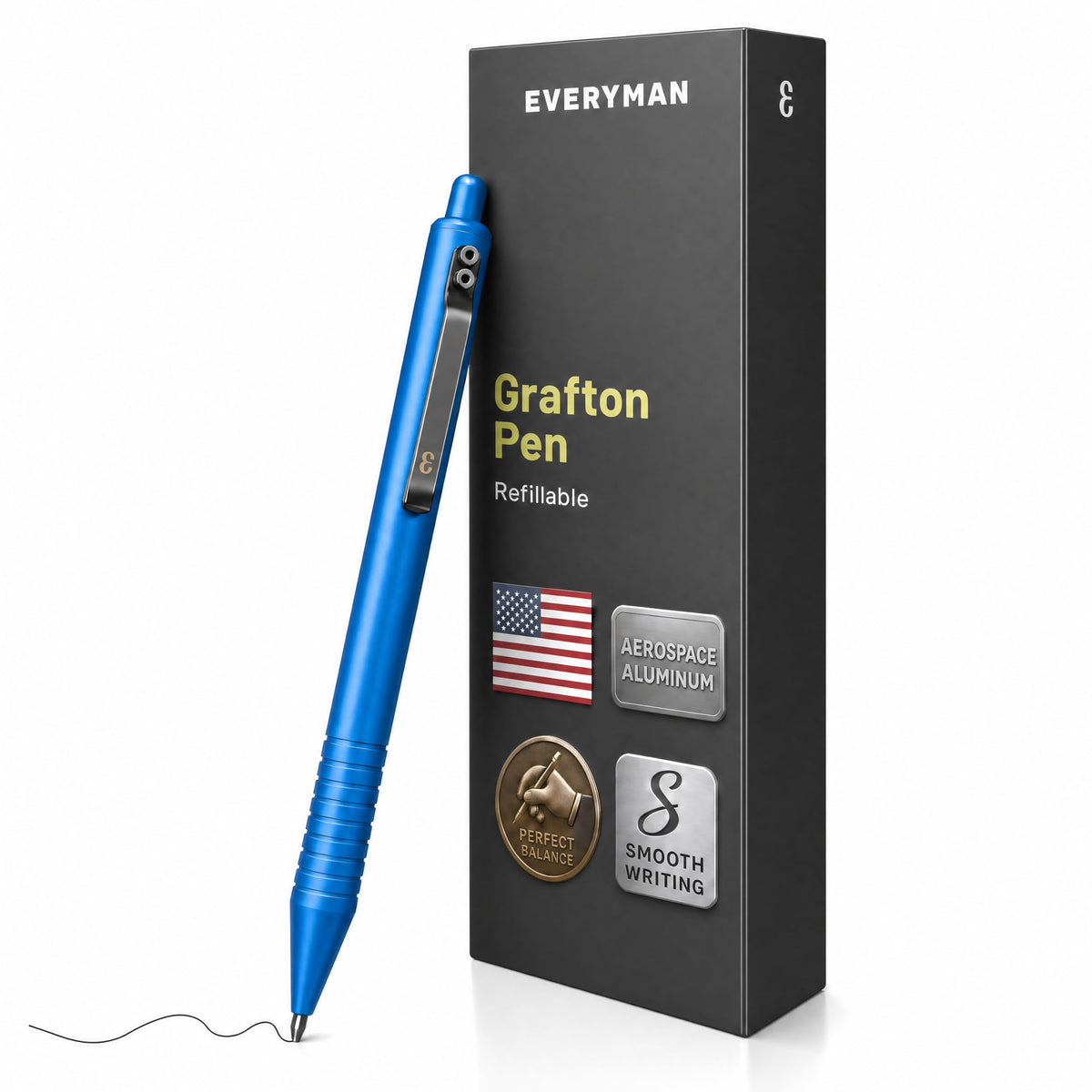 EDC Grafton OD Green 0.7mm Metal Gel Ink Pen and Mechanical Pencil Set