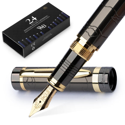 Wordsworth & Black Primori Fountain Pen Set for Writing, Fine Nib
