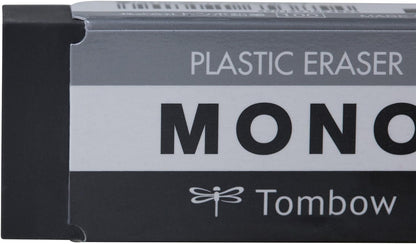 Tombow 57329 MONO Black Eraser, Medium. Cleanly Removes Marks Without Damaging Paper