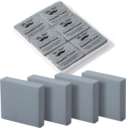 Mr. Pen- Kneaded Erasers, 1.44" x 1.36", 6 Pack, Gray