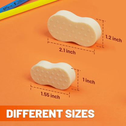 YPLUS Erasers for Kids, Hipolymer Pencil Erasers for School Supplies, 6 Pcs