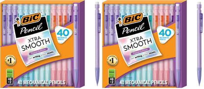 BIC Xtra-Smooth Mechanical Pencils, 0.7 mm Medium Point, 40-Count