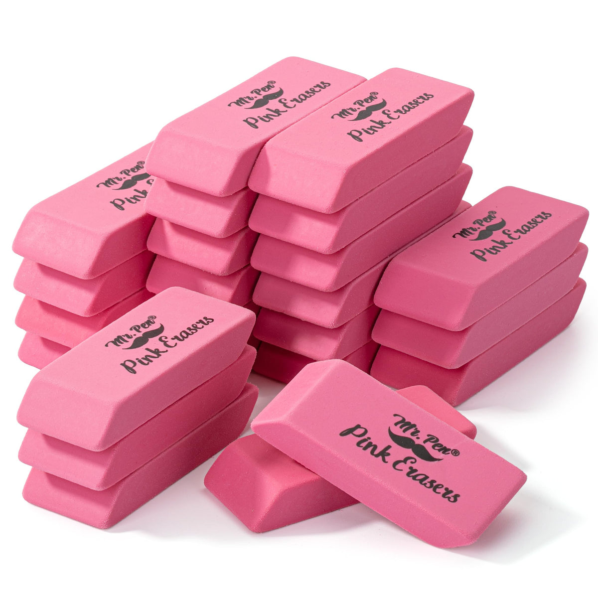 Mr. Pen- White Pencil Erasers Bulk, 72 Pack