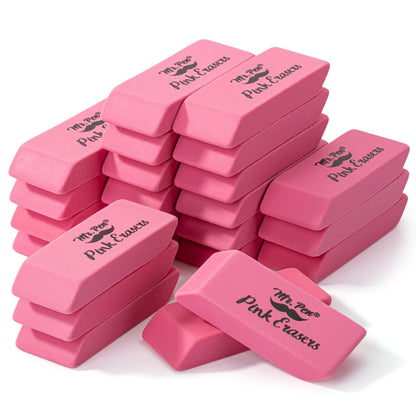 Mr. Pen- White Pencil Erasers Bulk, 72 Pack