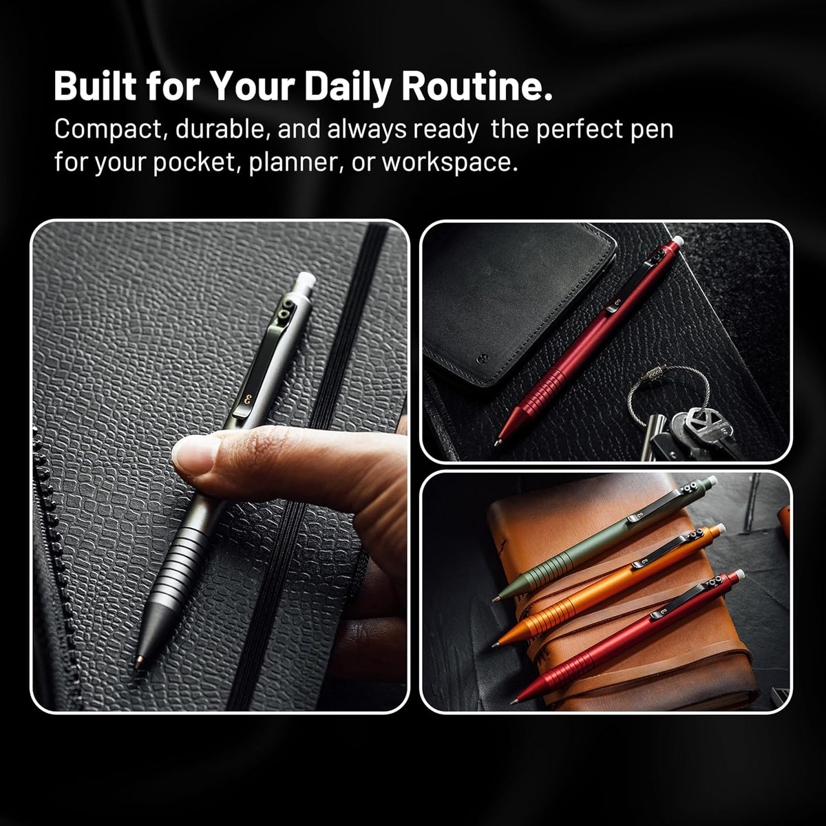 EDC Grafton OD Green 0.7mm Metal Gel Ink Pen and Mechanical Pencil Set