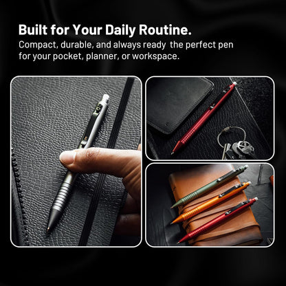 EDC Grafton OD Green 0.7mm Metal Gel Ink Pen and Mechanical Pencil Set