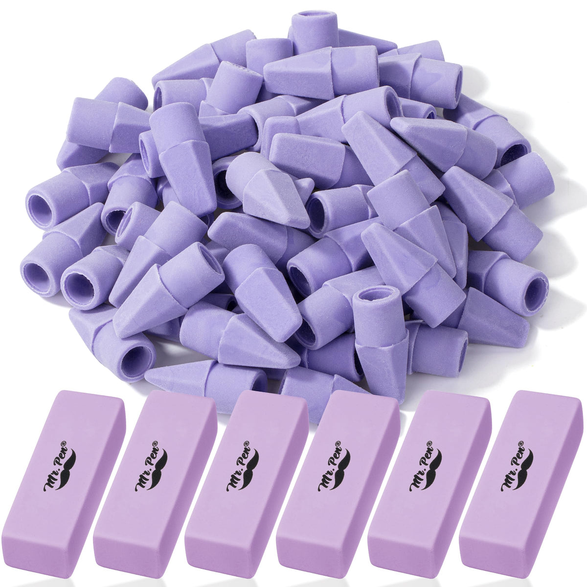 Mr. Pen- School Eraser Combination Set, 60 Pack, Assorted Colors