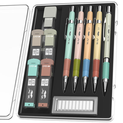 Mr. Pen- Pastel Mechanical Pencil Set, 5 Mechanical Pencils (0.3, 0.5, 0.7