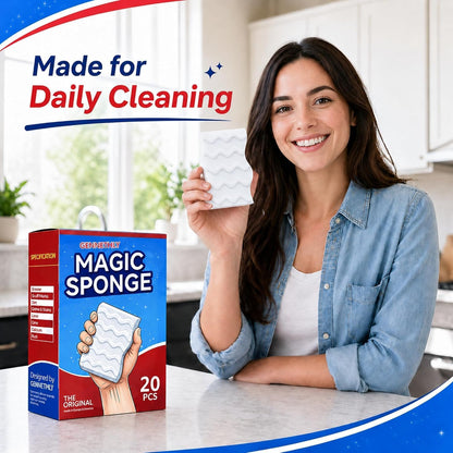 3X Density Magic Sponge Eraser, 20 Pack Cleaning Sponge for Kitchen & Bath