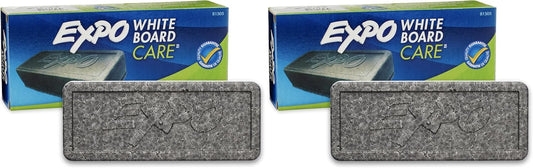 EXPO Dry Erase Soft Pile Block Whiteboard Eraser, 5-1/8 in. x 1-1/2 in. - Whiteboard, Calendar, Organization, Essential Supplies for Office, School, Classroom, Teachers 1 Count(Pack of 2)