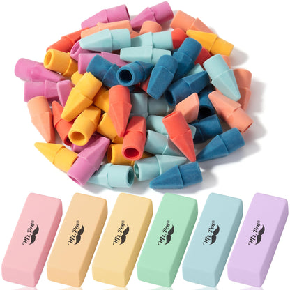 Mr. Pen- School Eraser Combination Set, 60 Pack, Assorted Colors