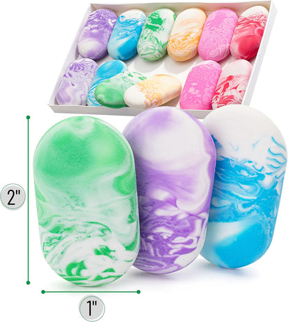 Mr. Pen- Marble Pencil Erasers, 12 Pack, 1" x 2"