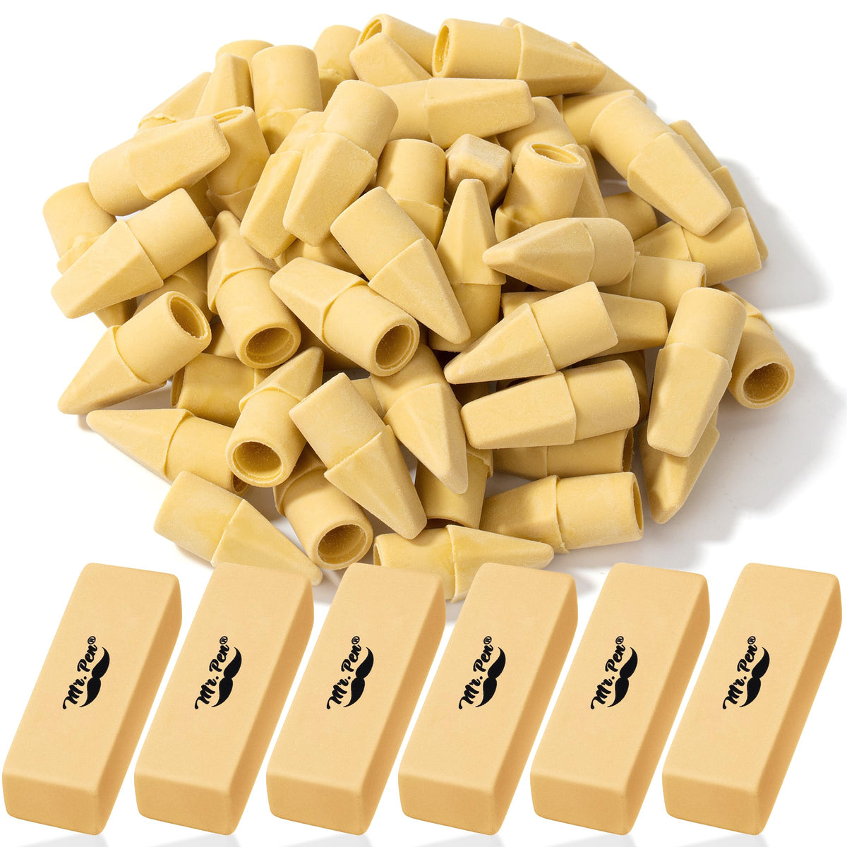 Mr. Pen- School Eraser Combination Set, 60 Pack, Assorted Colors