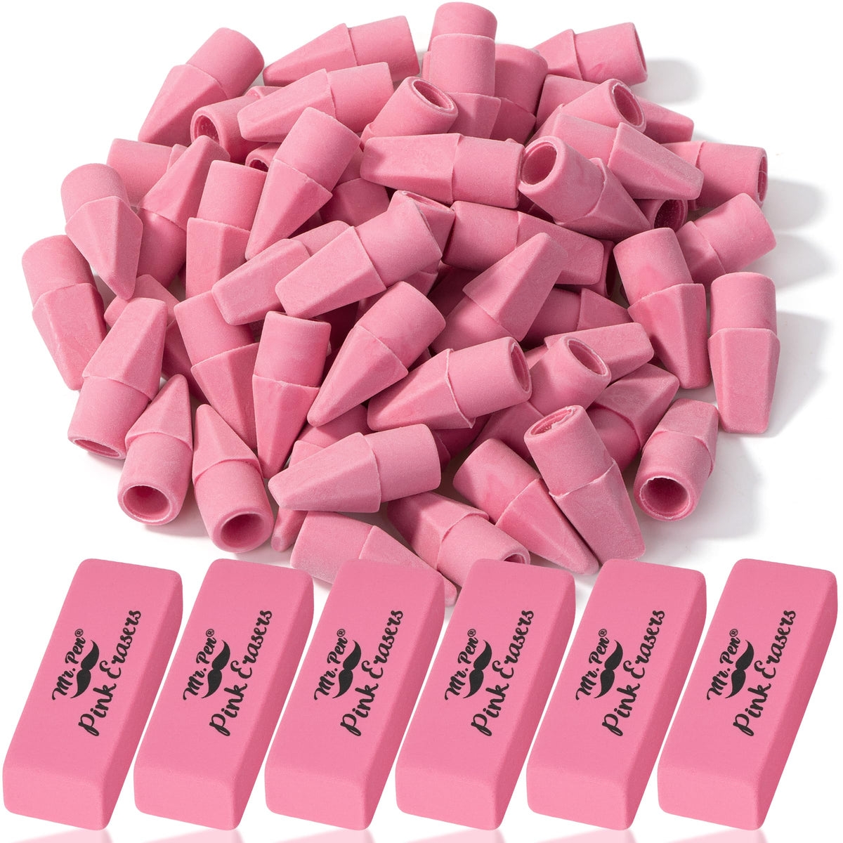 Mr. Pen- School Eraser Combination Set, 60 Pack, Assorted Colors