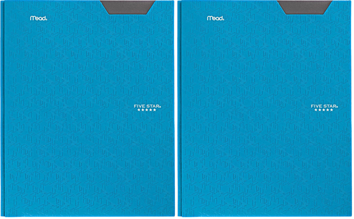 Five Star 2-Pocket Folder, Plastic Folder with Stay-Put Tabs and Prong Fasteners, Holds 8-1/2" x 11" Paper, Forest Green (72111)