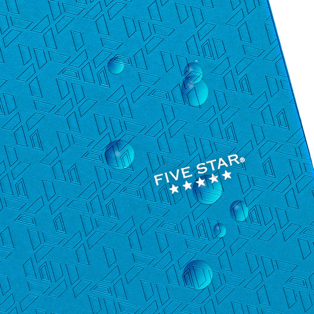 Five Star 2-Pocket Folder, Plastic Folder with Stay-Put Tabs, Fits 3-Ring Binder, Holds 8-1/2" x 11" Paper, Tidewater Blue (333420H-ECM)